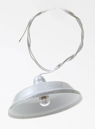 Dollhouse Miniature Utility Lamp, Silver
